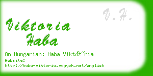 viktoria haba business card